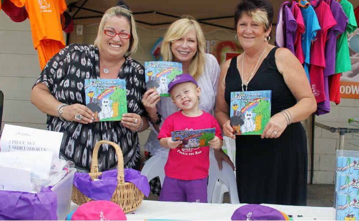 Kristina, Sheryl and Deborah with their Pookie the Roo mascot Maddison. Kristina, Sheryl and Deborah with their Pookie the Roo mascot Maddison.